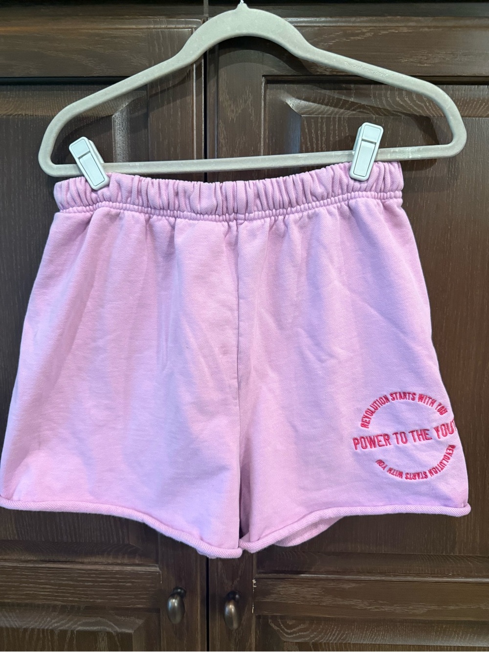 Mayfair- Pink Women’s Elastic Waist Shorts